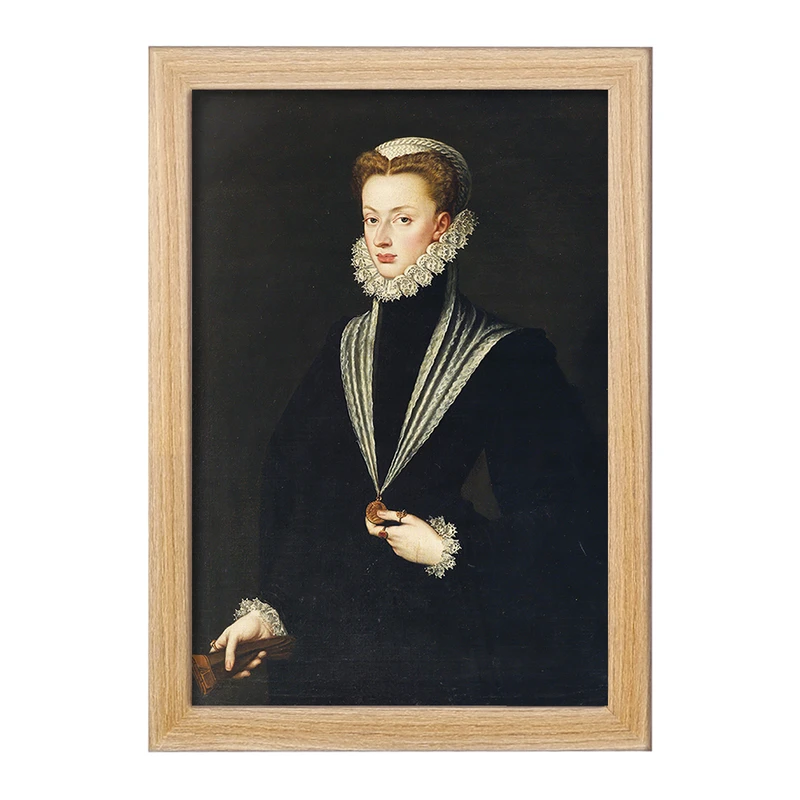 تابلو خندالو مدل پرتره جوانا از اتریش اثر سوفونیسبا آنگویسولا کد F12251