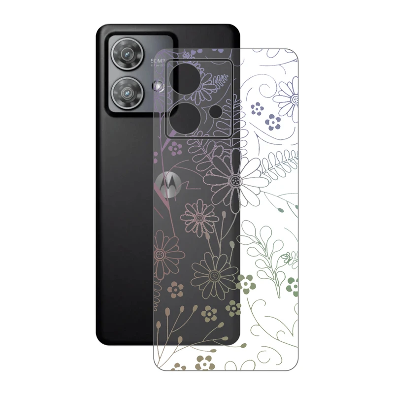 برچسب پوششی ریمکس مدل Clea طرح گل مناسب برای گوشی موبایل موتورولا Edge 40 Neo