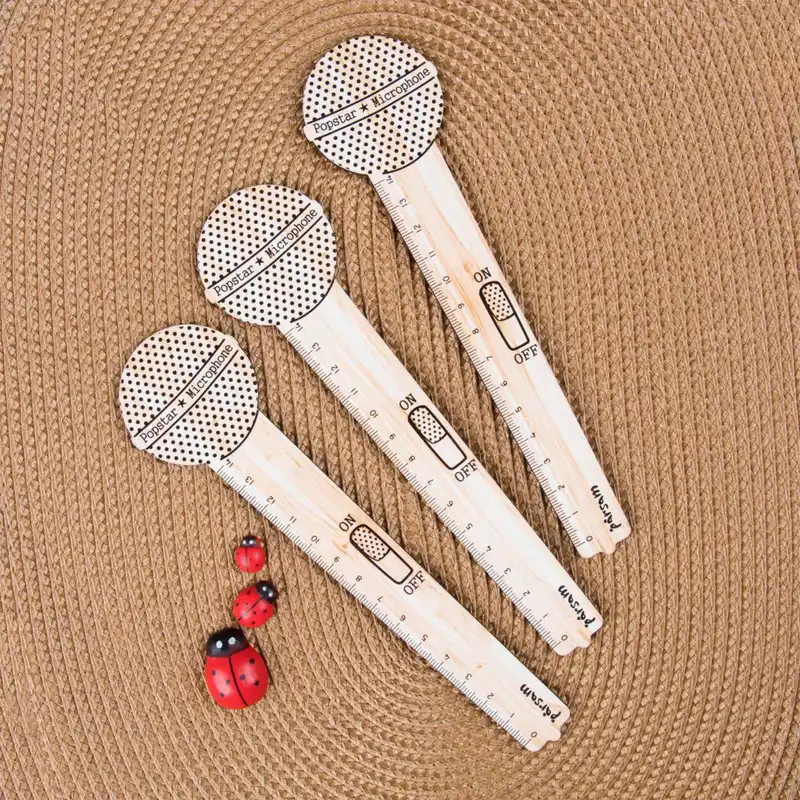 خط کش 14 سانتیمتری طرح میکروفون