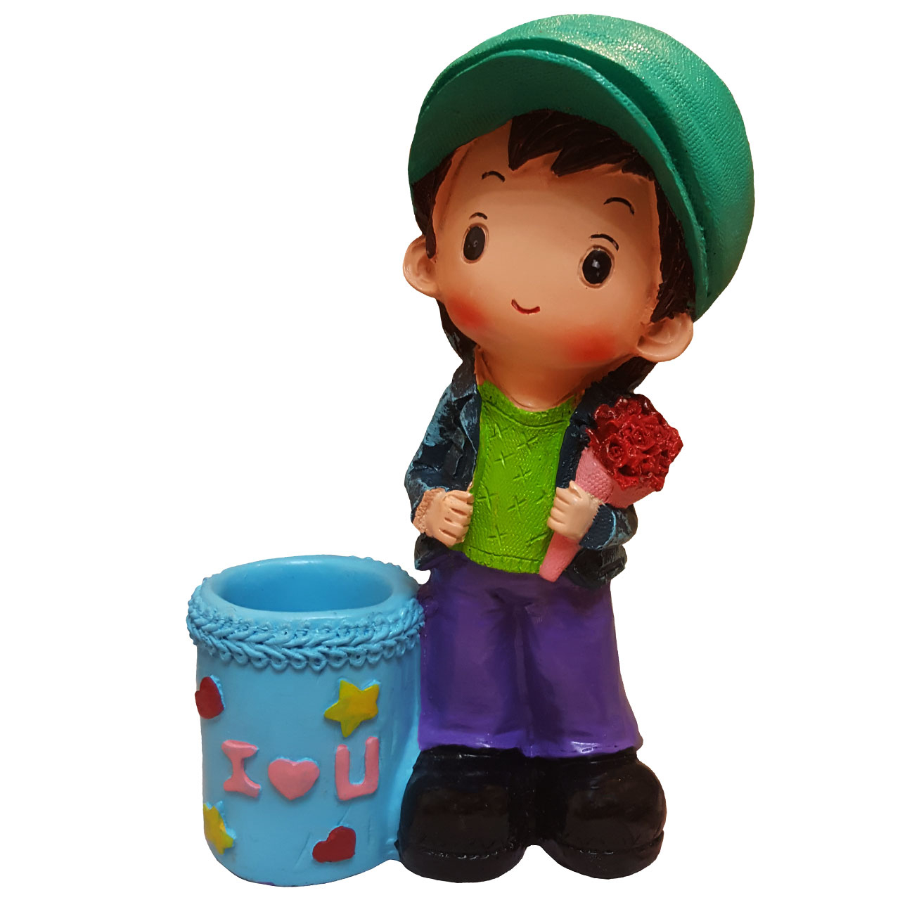 ظرف خلال دندان لیلپار طرح دسته گل مدل KMN-0713a