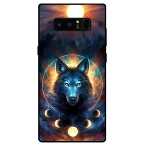 Megafone Wolf and Moon 8006 Cover For Samsung Galaxy Note 8