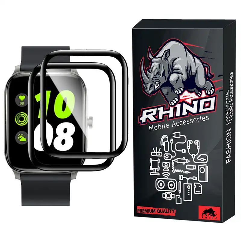 محافظ صفحه نمایش راینو مدل R-PMMA مناسب برای ساعت هوشمند هایلو GST بسته 2 عددی