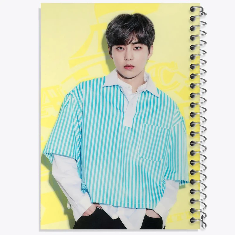 دفتر مشق 50 برگ خندالو مدل شیومین گروه اکسو EXO کد 13512