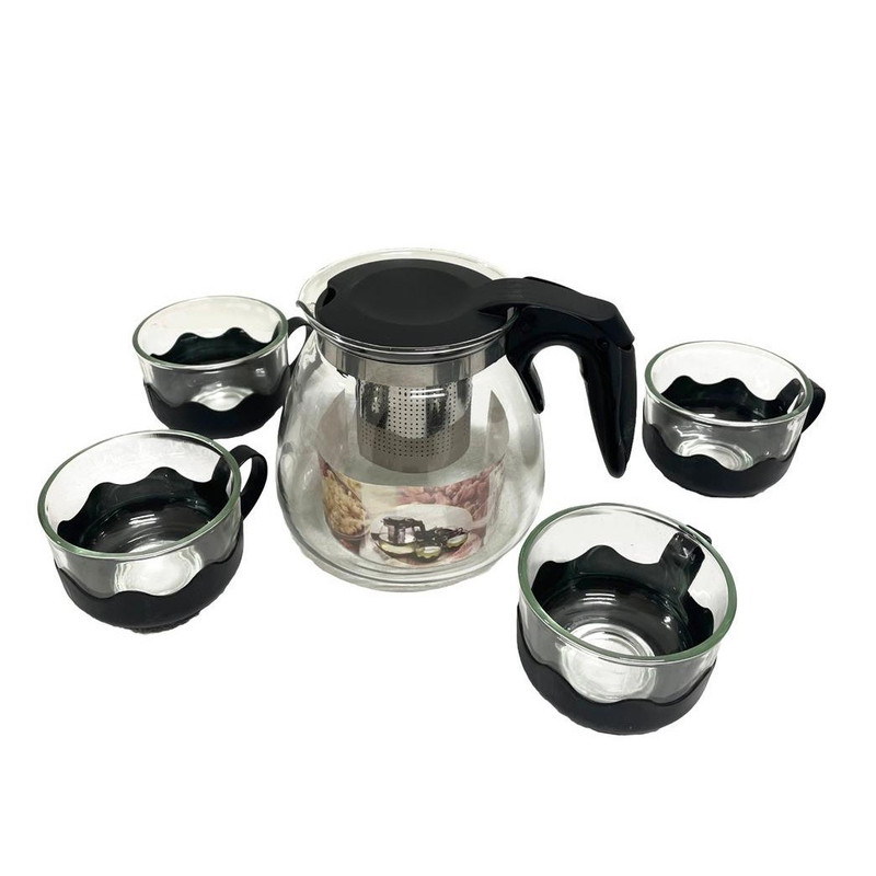 سرویس قوری و فنجان 5 پارچه مدل شاین کد 2564