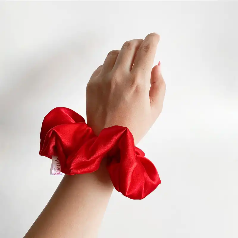 کش مو زنانه مدل ساتن ابریشم بسته 6 عددی