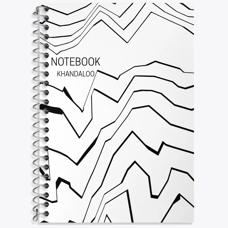 دفتر زبان 50 برگ خندالو مدل سه خط طرح مدرن کد N200