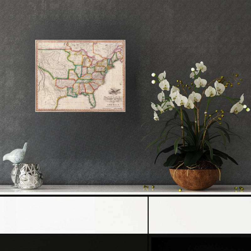 پوستر مدل  چاپ نقشه تاریخی هنری