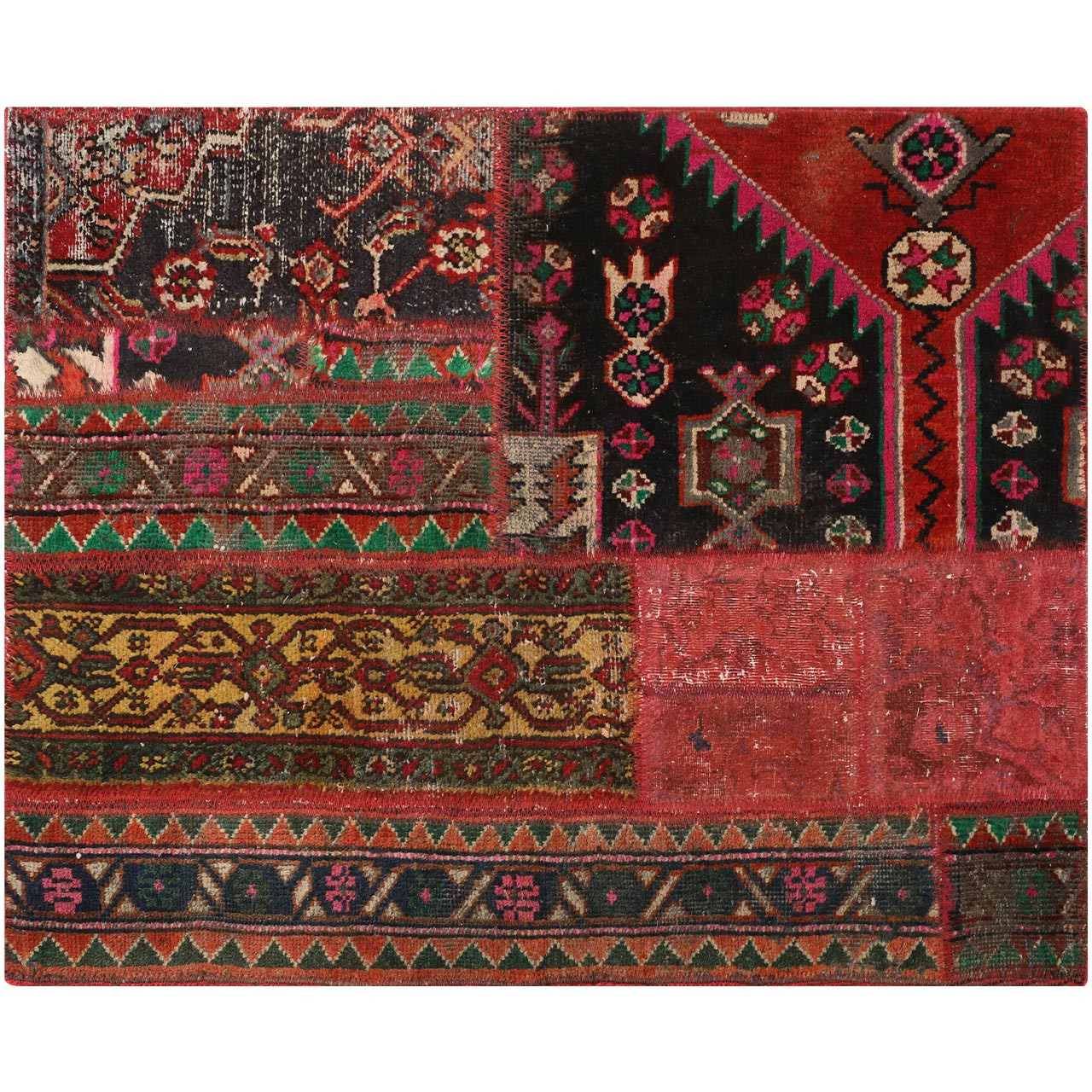 کلاژ فرش دستبافت یک متری فرش هریس کد 101930