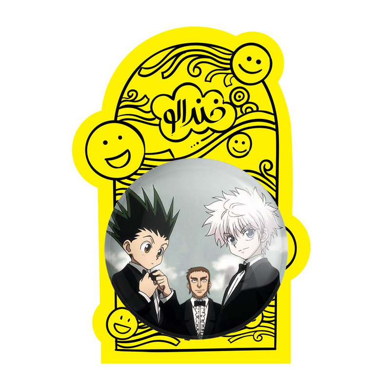 آینه جیبی خندالو مدل کیلوا و گون انیمه هانتر ایکس هانتر Hunter × Hunter  کد 11932