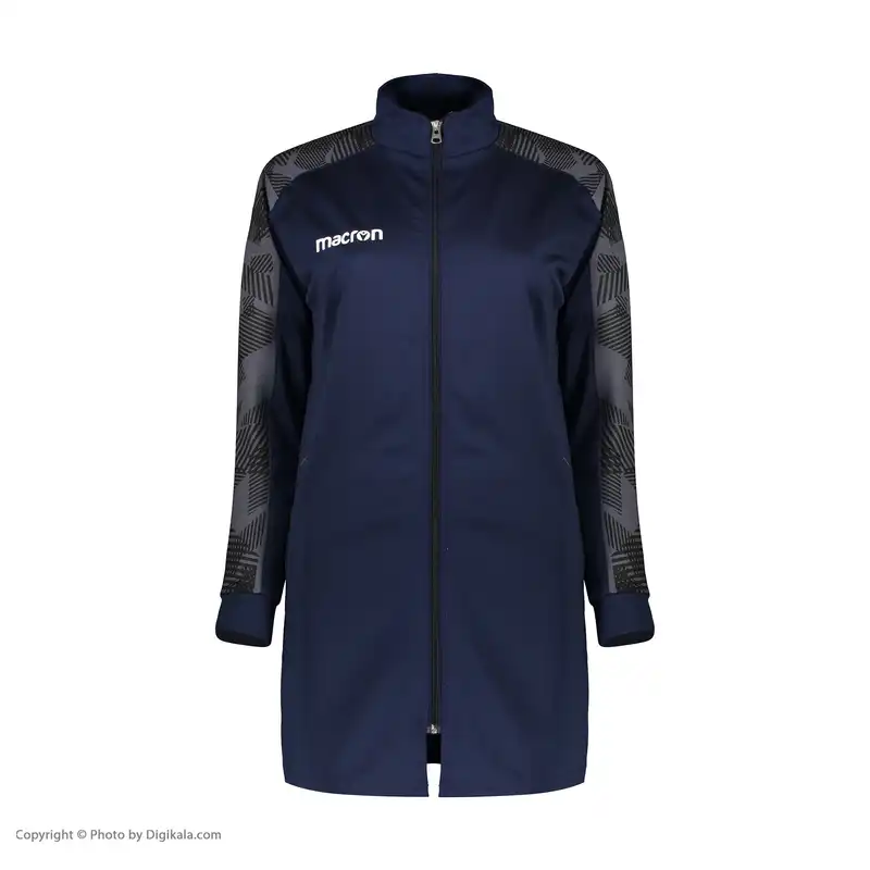 ست گرمکن و شلوار ورزشی زنانه مکرون مدل آشیل رنگ سرمه ای