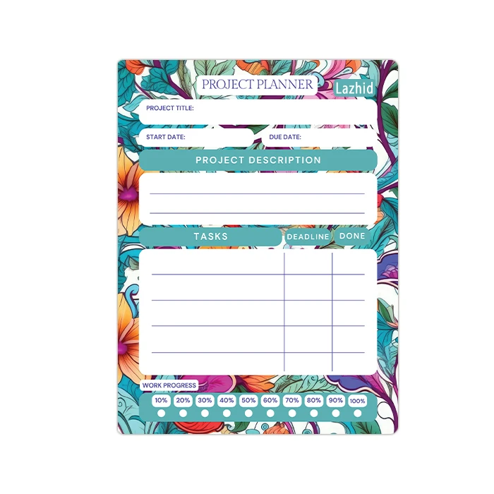 تخته وایت برد لاژید مدل برنامه ریزی پروژه سایز 14x18 سانتی متر