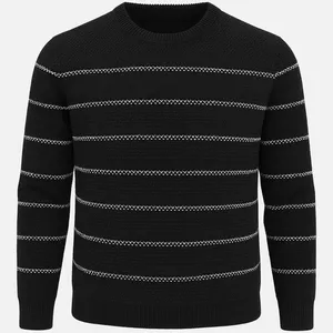 پلیور یقه گرد مردانه مدل خاویاری