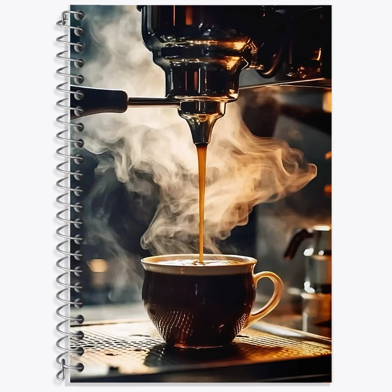 دفتر نت موسیقی 50 برگ خندالو طرح قهوه (Coffee) کد F5918