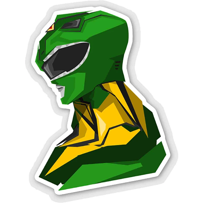استیکر لپ تاپ طرح Green Ranger کد ST807