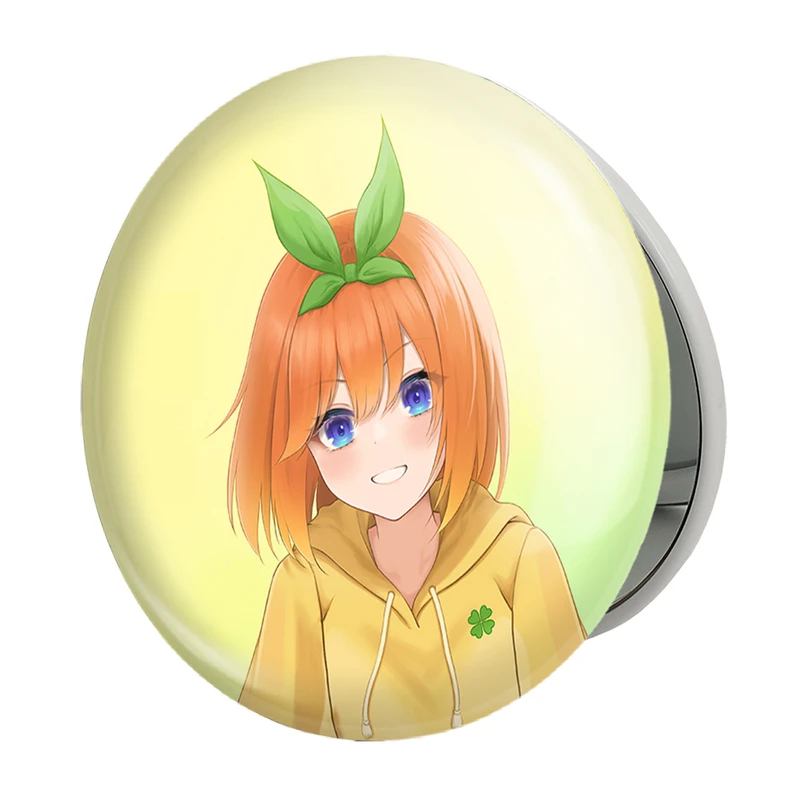 آینه جیبی خندالو طرح یوتسوبا انیمه پنج عروس مساوی مدل تاشو کد 32555