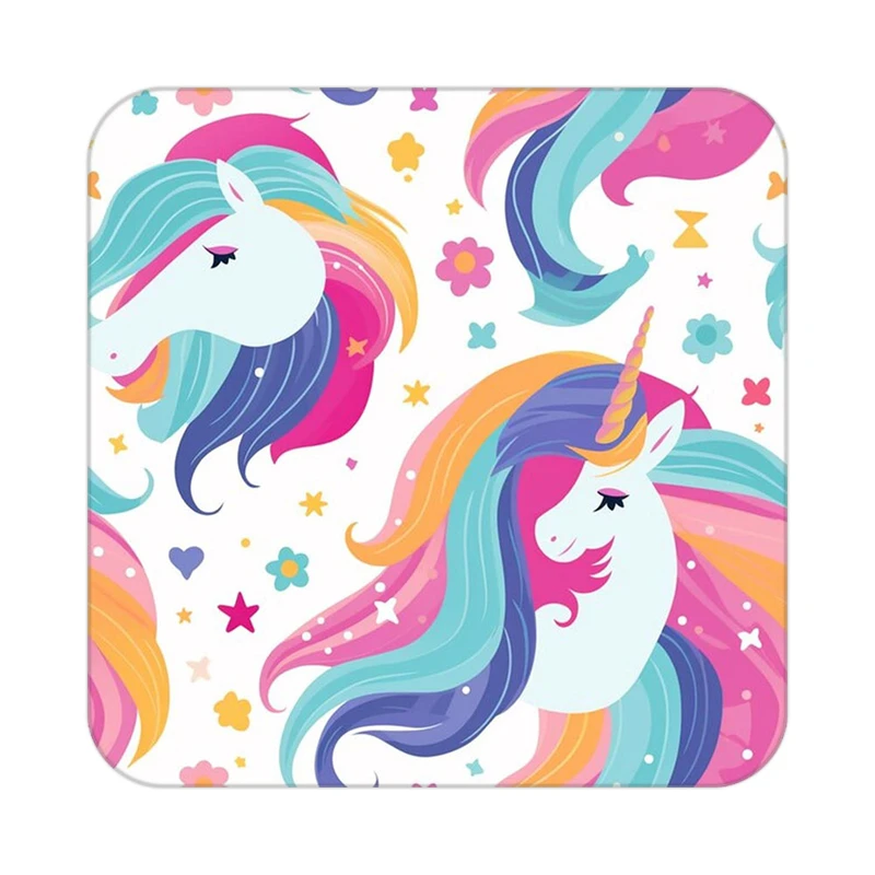 زیر لیوانی کاکتی طرح اسب تک شاخ و یونیکورن مدل mp31915