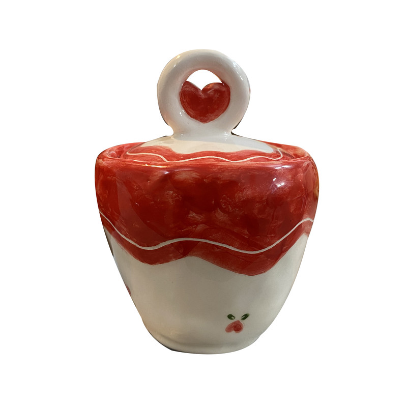 قندان سرامیکی طرح قلب