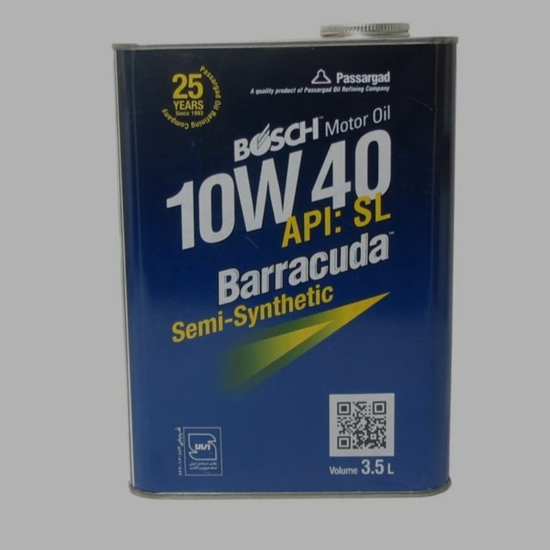 روغن موتور بوش مدل باراکودا 10w40 SL  حجم 3.5 لیتر