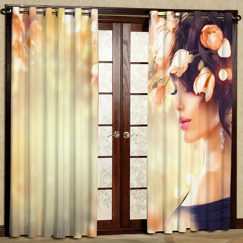   پرده مدل دختر مخمل پانچی کد 651  سایز 140x280 سانتی متر