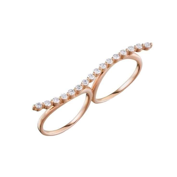  انگشتر طلا 18 عیار زنانه قیراط کد GH3063