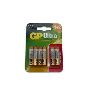 باتری نیم قلمی جی پی مدل 4+2 ultra AAA بسته 6 عددی