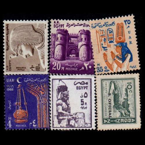 تمبر یادگاری مدل خارجی مجموعه 6 عددی 