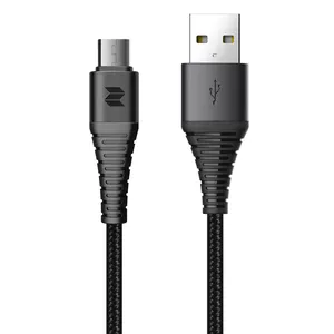 کابل تبدیل USB  به MicroUSB  راک اسپیس مدل RCB0733 طول 1.2 متر
