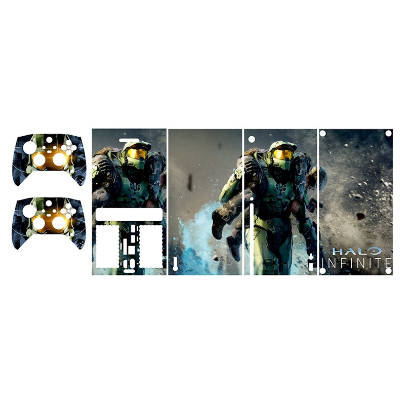 برچسب کنسول بازی Xbox series x طرح HALO کد 1 مجموعه 5 عددی