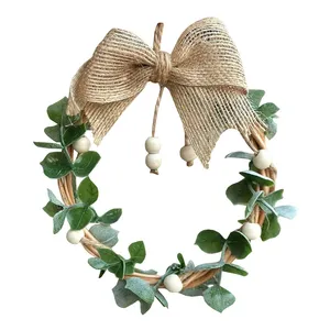 حلقه گل مصنوعی مدل شمشاد دورپیج کد K