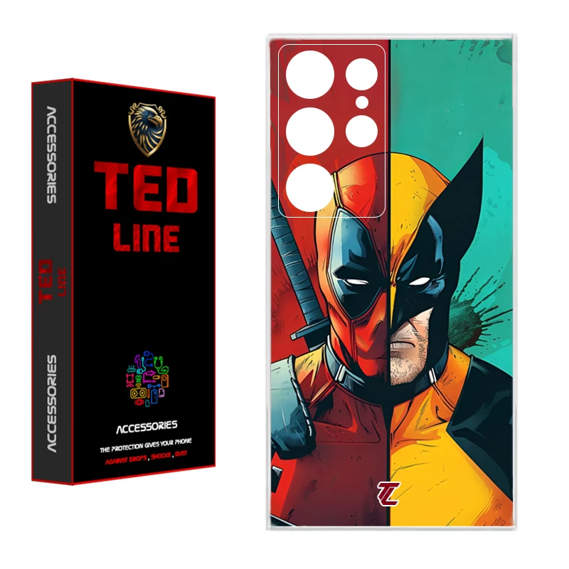 کاور تد لاین طرح ددپول و ولورین کد 1134 مناسب برای گوشی موبایل سامسونگ Galaxy S23 Ultra
