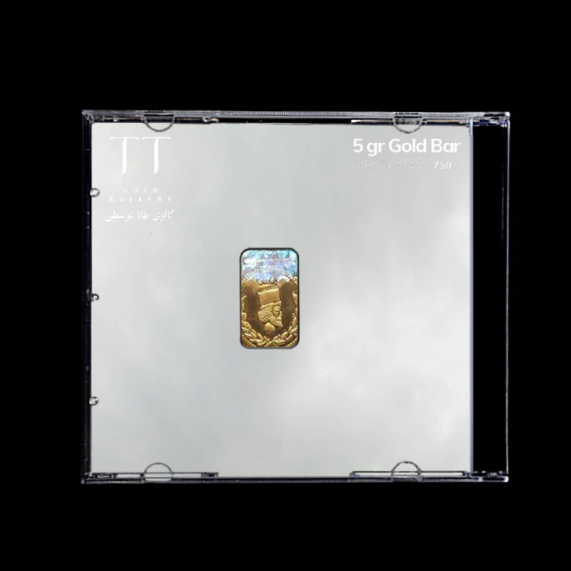 شمش طلا 18 عیار گالری طلا توسطی مدل CB03A0
