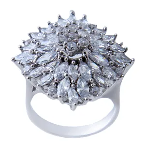   انگشتر نقره زنانه بازرگانی میلادی کد AWR_548