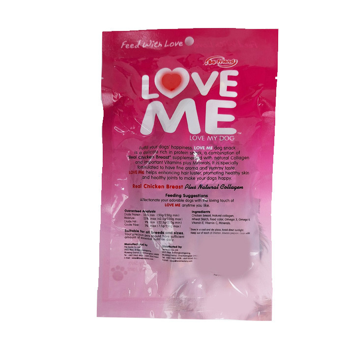 تشویقی سگ لاومی مدل مدادی دور پیچ مرغی 60 گرم بسته 3 عددی