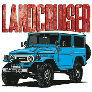 برچسب خودرو طرح لندکروزر کد 002