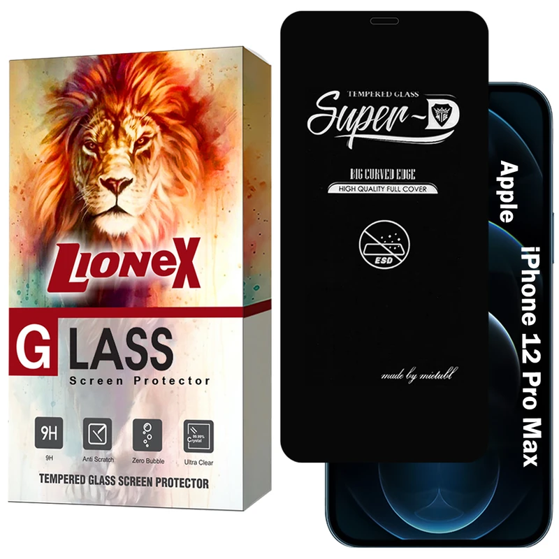 محافظ صفحه نمایش لایونکس مدل SUPERDNL مناسب برای گوشی موبایل اپل iPhone 12 Pro Max