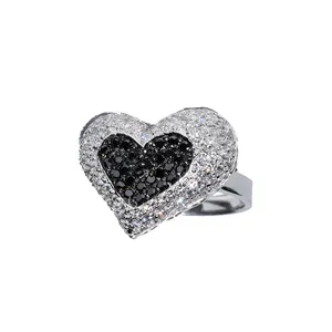 انگشتر نقره زنانه مدل قلب