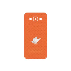 MAHOOT Minimalist origami bird Cover Sticker for Samsung Galaxy E5