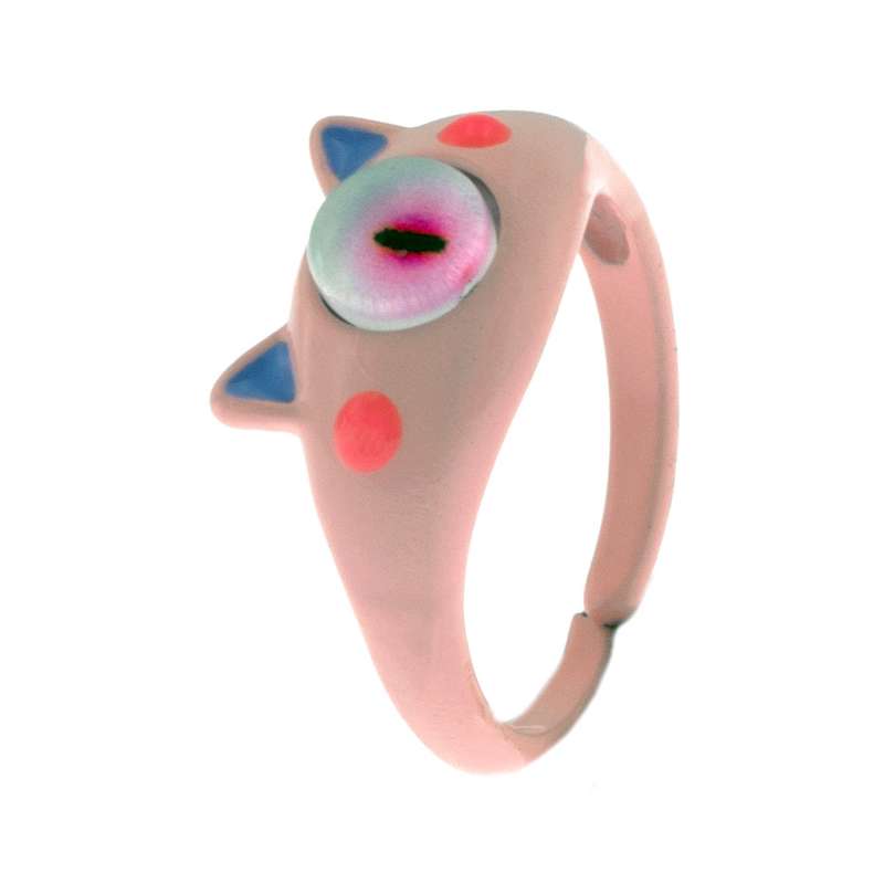 انگشتر زنانه برانت طرح گربه یک چشم