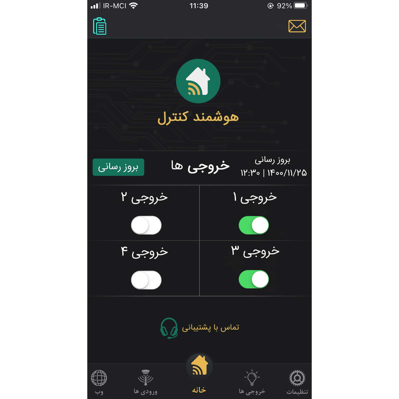 دستگاه کنترل هوشمند مدل GG44