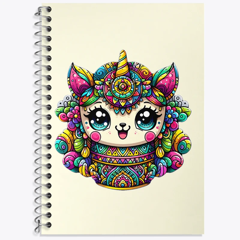 دفتر لغت 50 برگ خندالو طرح اسب تک شاخ کیوت کد N3348