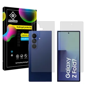 Arka Glass Tough model transparent screen protector suitable for Samsung Galaxy Z Fold7 mobile phone Along with the phone back protector