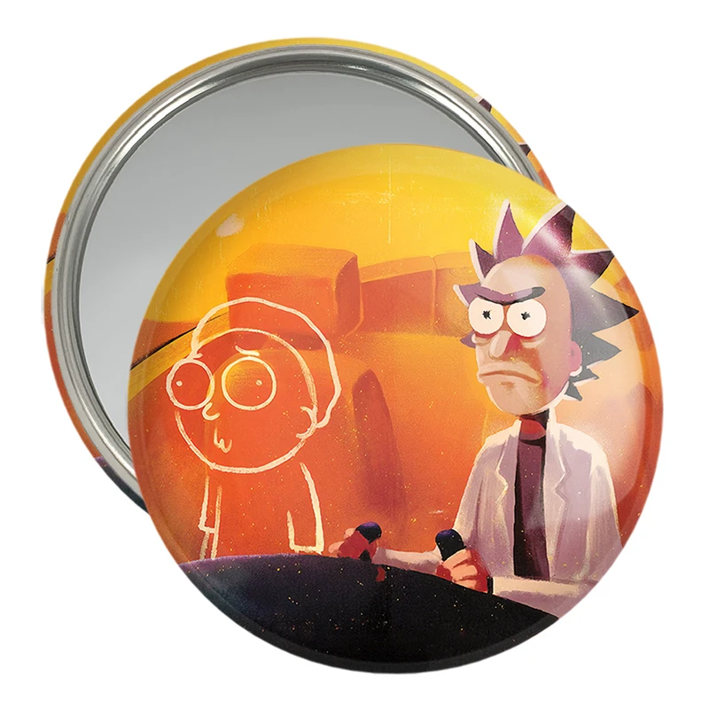 آینه جیبی خندالو مدل انیمیشن ریک و مورتی Rick and Mort کد 26385