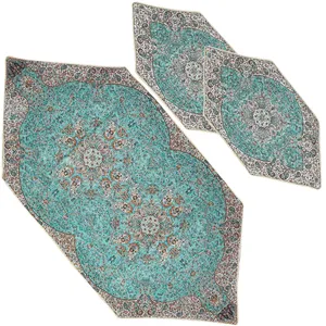 ست سه تکه رومیزی ترمه مدل میخک کد SB3-3