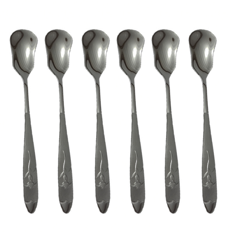 قاشق بستنی خوری مدل عرفان مجموعه 6 عددی
