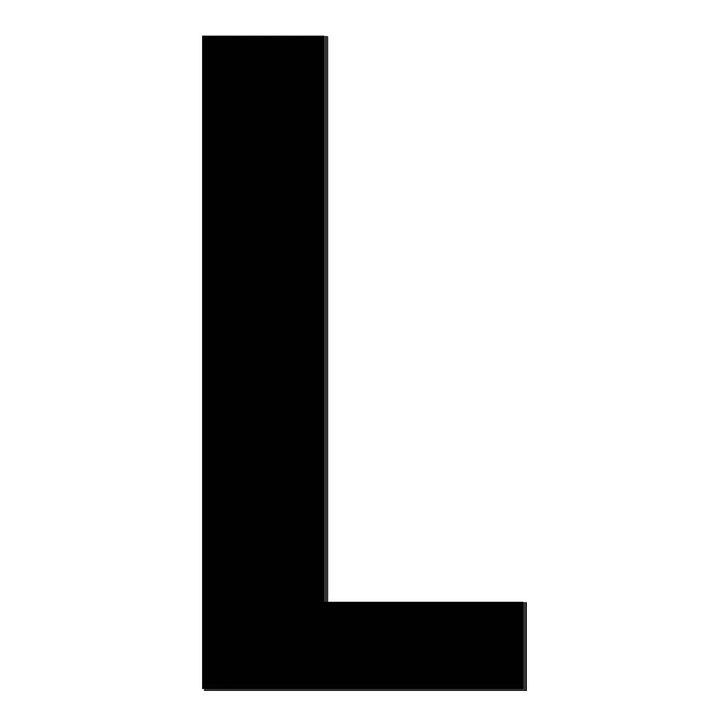تابلو راهنما آژنگ طرح حروف لاتین کدL-339