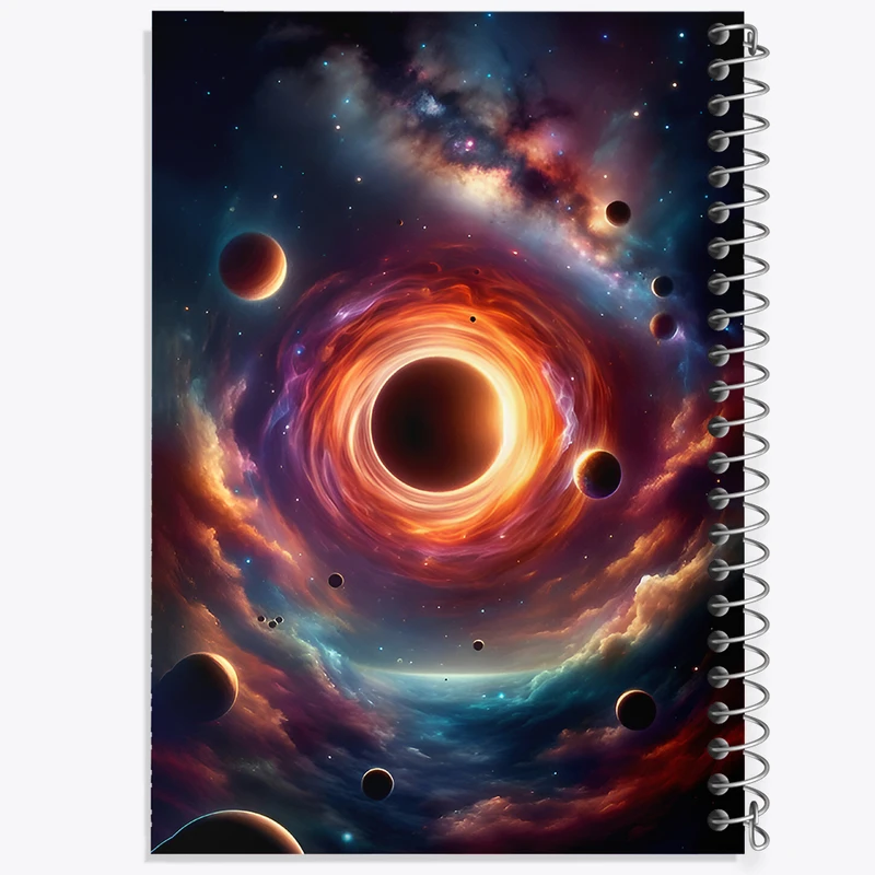 دفتر نقاشی 50 برگ خندالو طرح کهکشان (galaxy) کد F8092