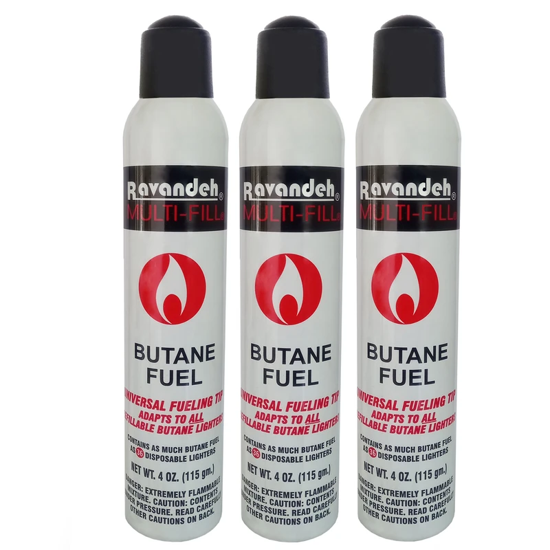 گاز فندک رونده مدل کاغذی حجم 170 میلی لیتر بسته 3 عددی