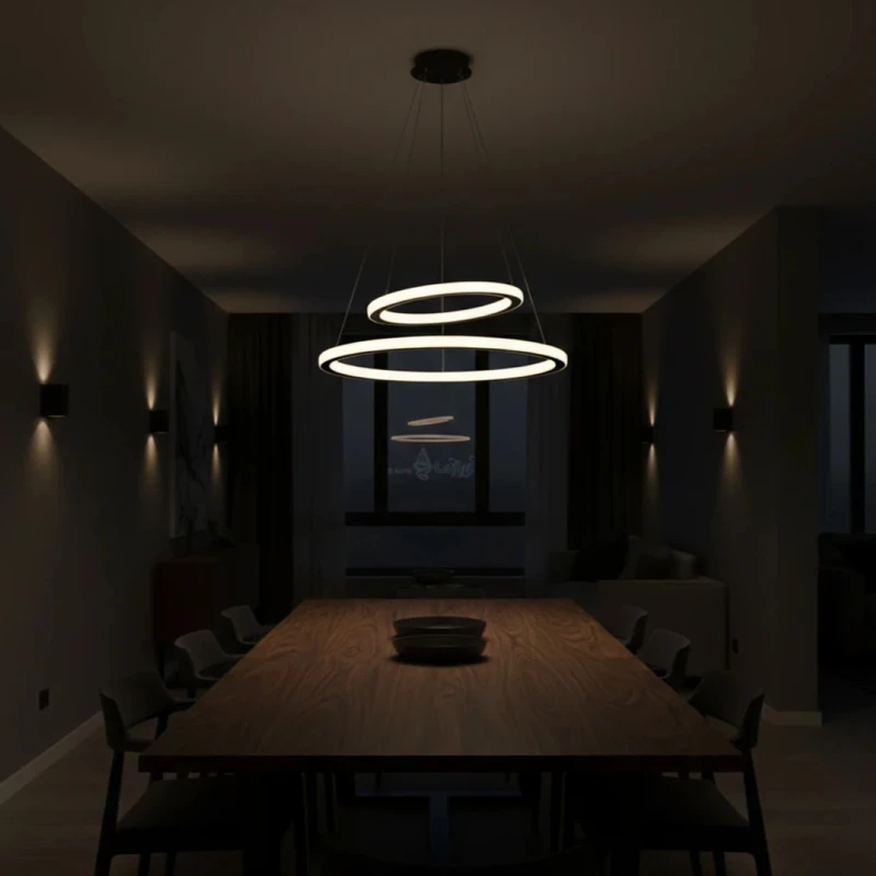 لوستر 4 شعله نور از ما رشکان مدل cicle 50/30 H