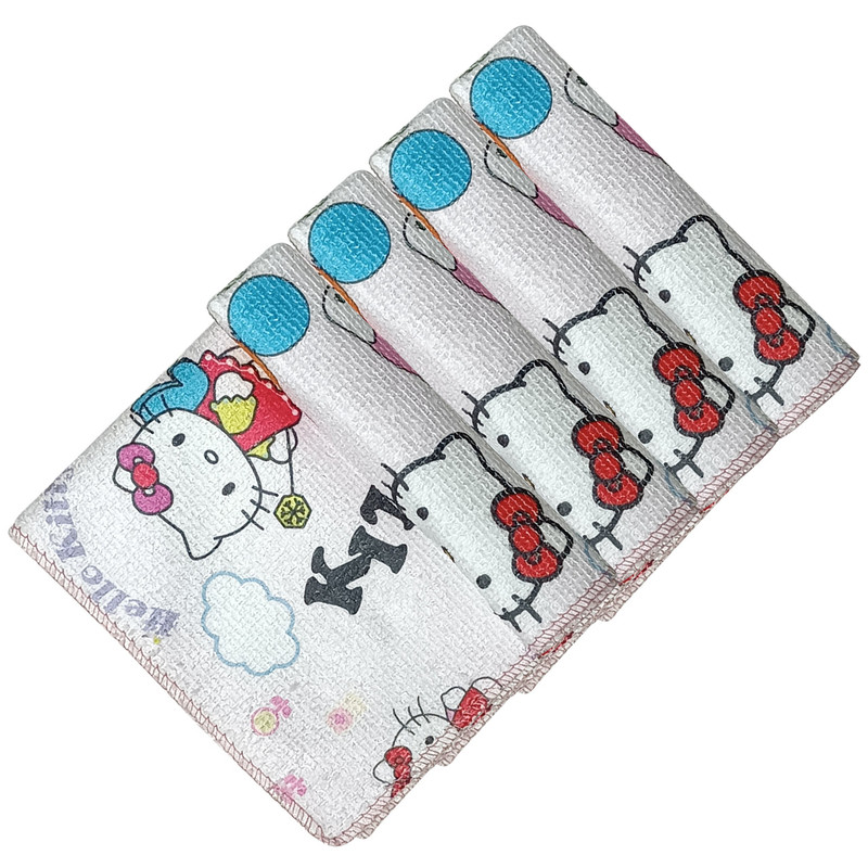 دستمال نظافت خودرو بی تی مدل هلو کیتی کد 30x303 بسته 4 عددی