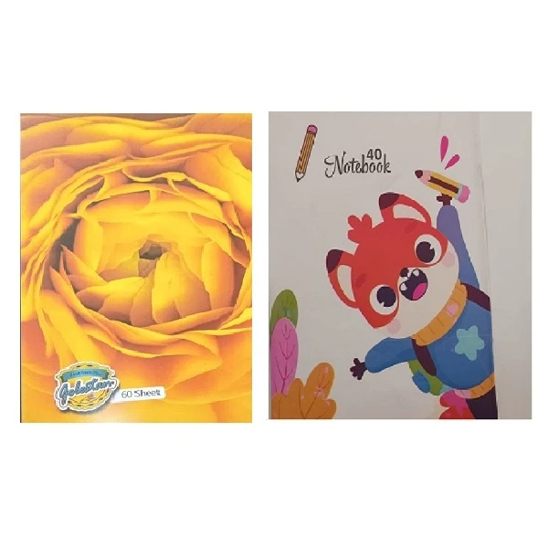 دفتر مشق مدل گل مجموعه 2 عددی